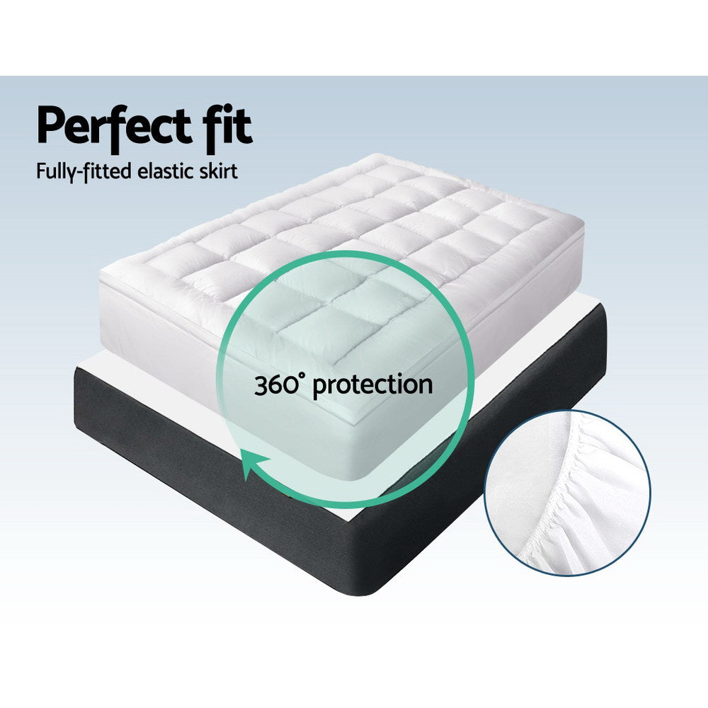 Giselle Bedding Mattress Topper Pillowtop Bamboo King - Image 6