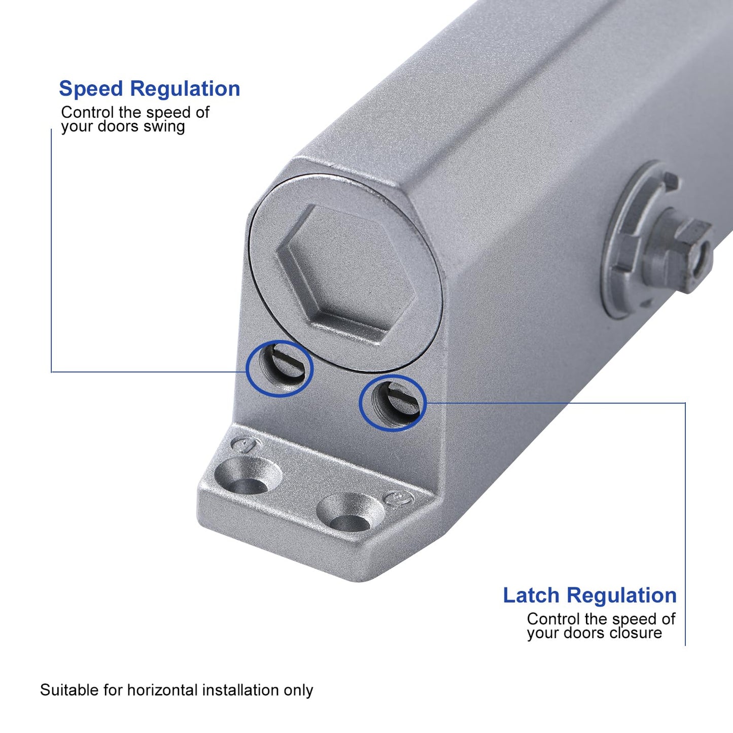 Auto Commercial Door Closers Hydraulic Door Closer for Home Commercial Door 25-45kg