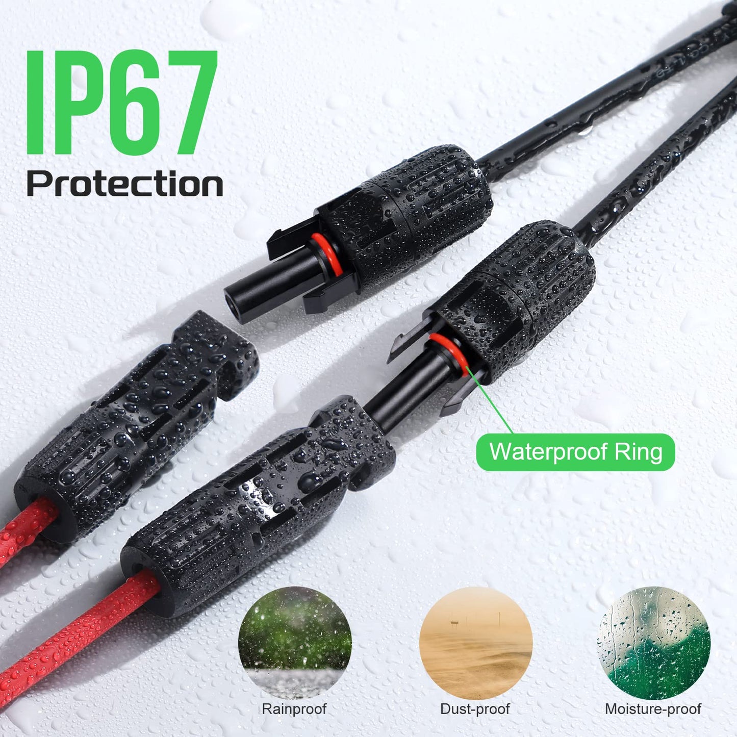 1 Pair Solar Connector Y Branch Parallel Adapter Cable Solar Panel Connectors Wire Plug Solar Panel - Oz Online Deals Auto Ac