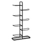 Everfit Ball Storage Rack Sports Equipment Organizer 7-Tier Holder for Garage Gym Black