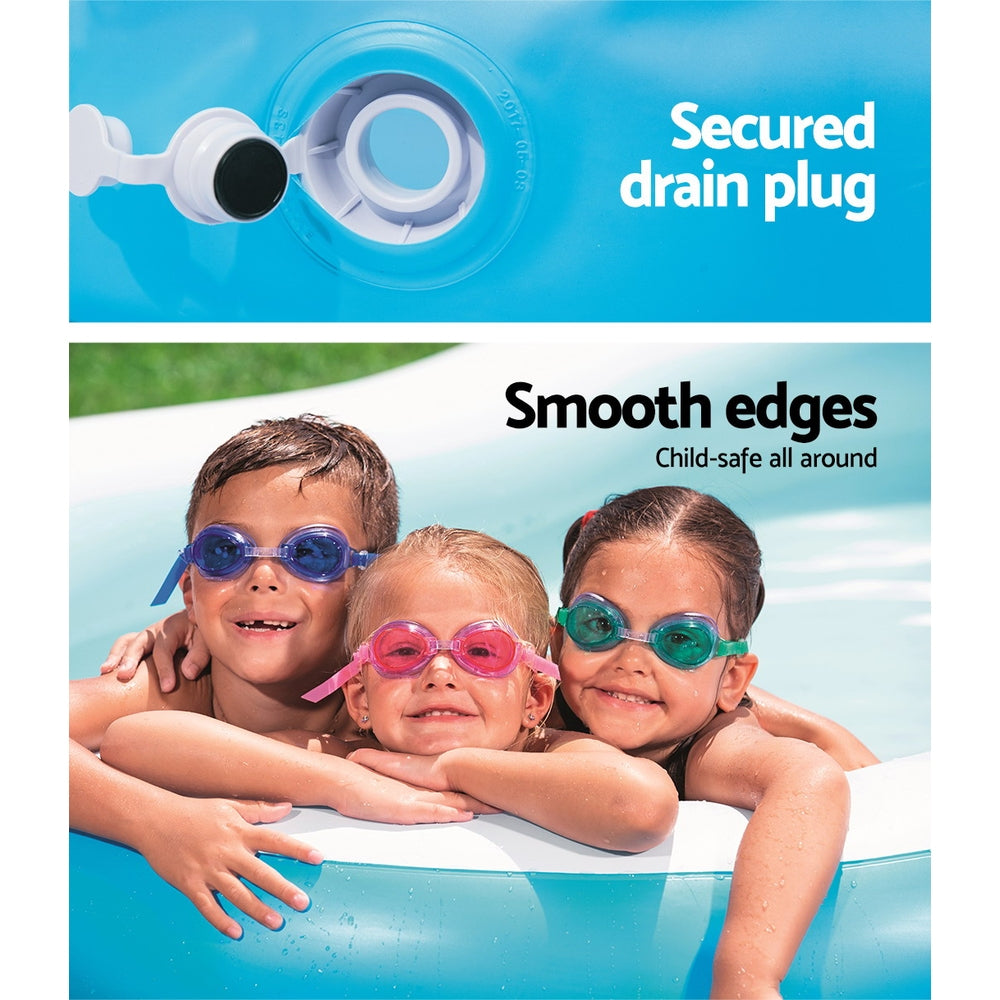 Bestway Kids Pool 262x157x46cm Inflatable Above Ground Swimming Pools 544L - Image 6