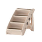 i.Pet Dog Ramp Steps For Bed Sofa Car Pet Stairs Ladder Portable Foldable Beige - Image 1