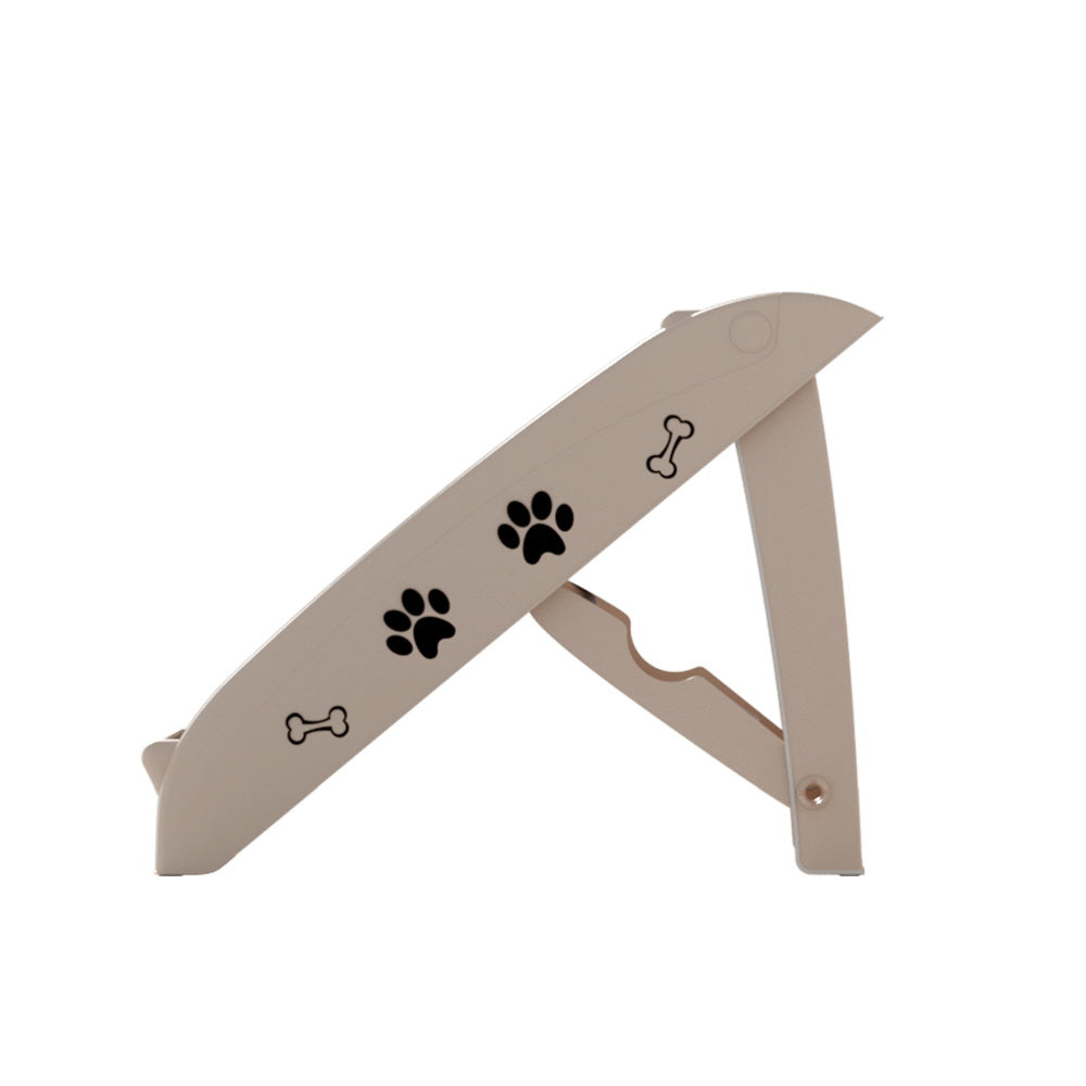 i.Pet Dog Ramp Steps For Bed Sofa Car Pet Stairs Ladder Portable Foldable Beige - Image 3