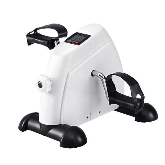 Everfit Pedal Exerciser Mini Exercise Bike Cross Trainer Under Desk Bike White - Image 1