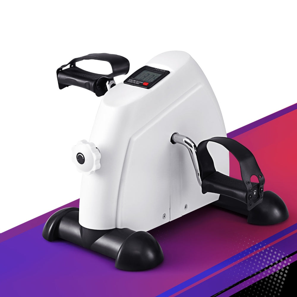 Everfit Pedal Exerciser Mini Exercise Bike Cross Trainer Under Desk Bike White - Image 7