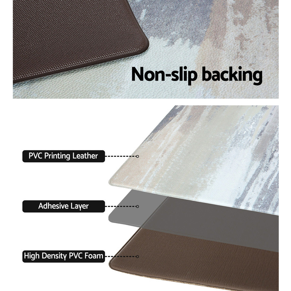 Artiss Kitchen Mat 45x150cm PVC Floor Rug Carpet Non-slip Lydia - Image 4