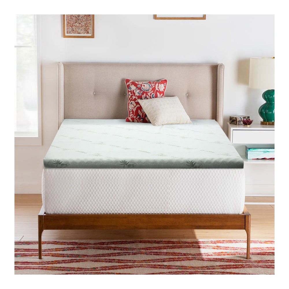 Giselle Bedding Memory Foam Mattress Topper Cool Gel 8cm Single - Image 1