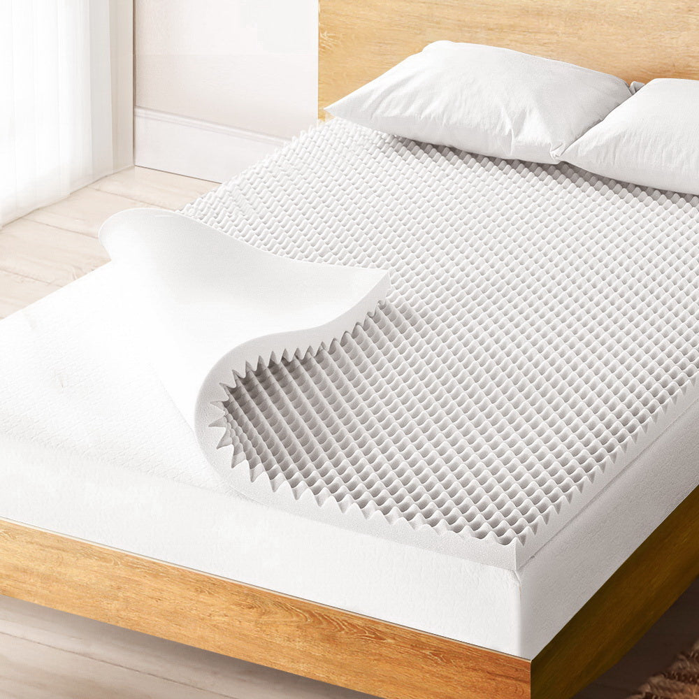 Giselle Bedding Memory Foam Mattress Topper Egg Crate 5cm King - Image 1
