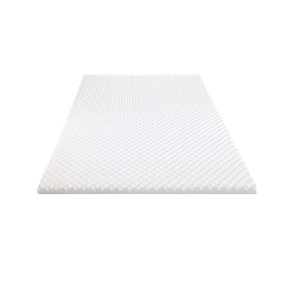 Giselle Bedding Memory Foam Mattress Topper Egg Crate 5cm King - Image 3