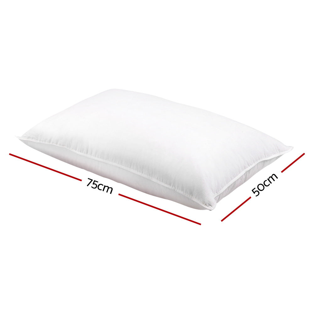 Giselle Bedding Goose Feather Down Pillow Twin Pack - Image 2