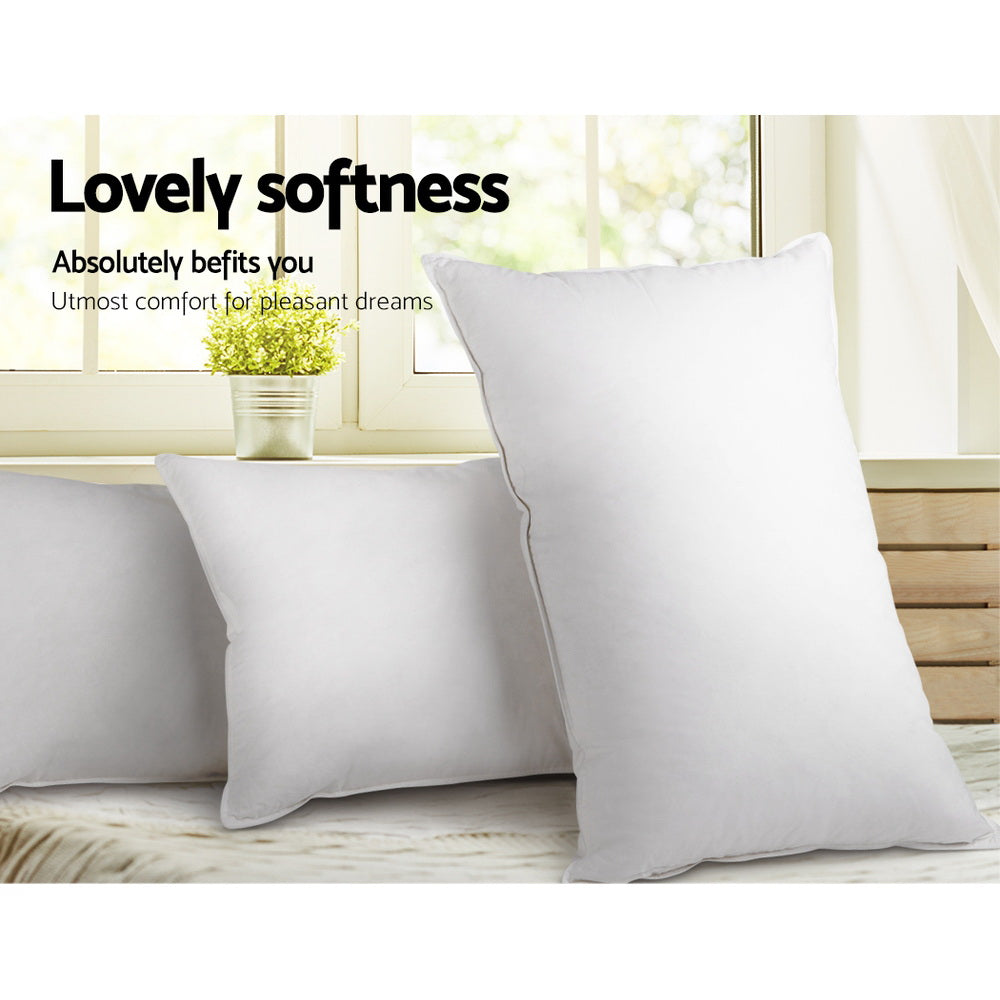 Giselle Bedding Goose Feather Down Pillow Twin Pack - Image 4
