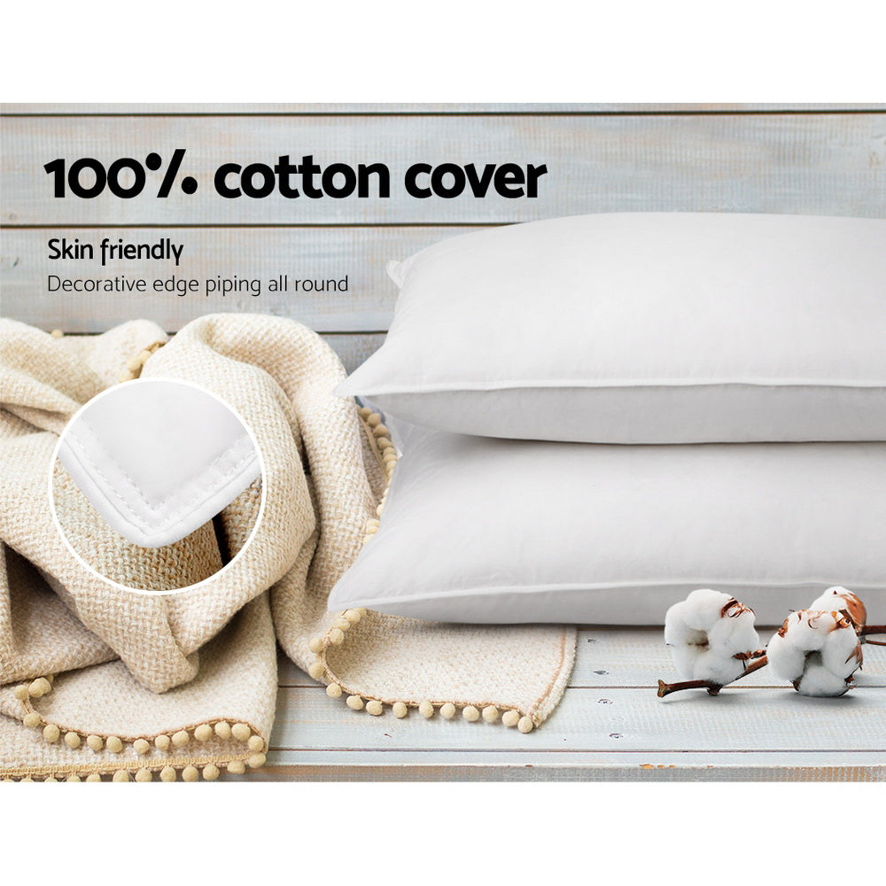 Giselle Bedding Goose Feather Down Pillow Twin Pack - Image 5