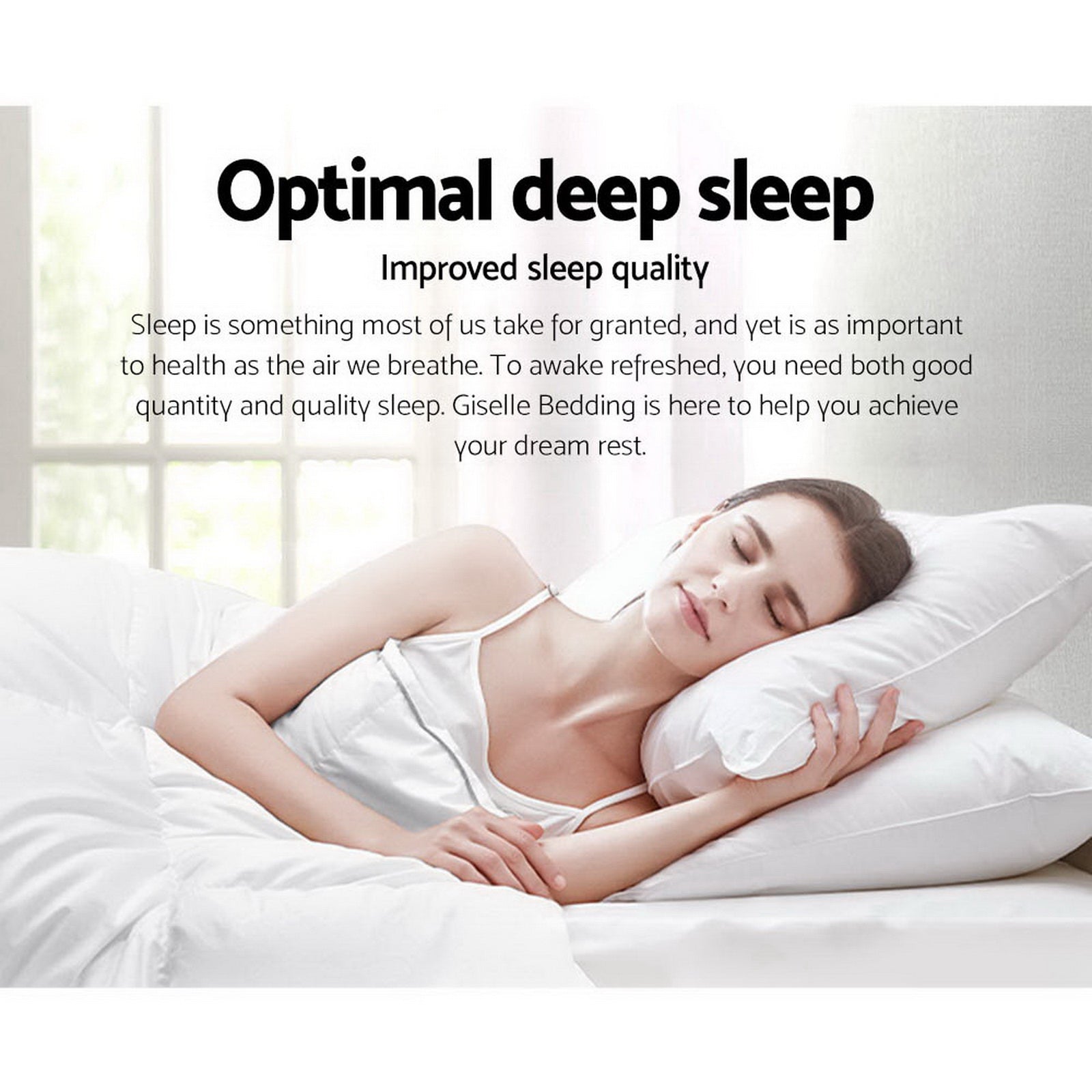 Giselle Bedding 400GSM Microfibre Bamboo Quilt Queen - Image 3