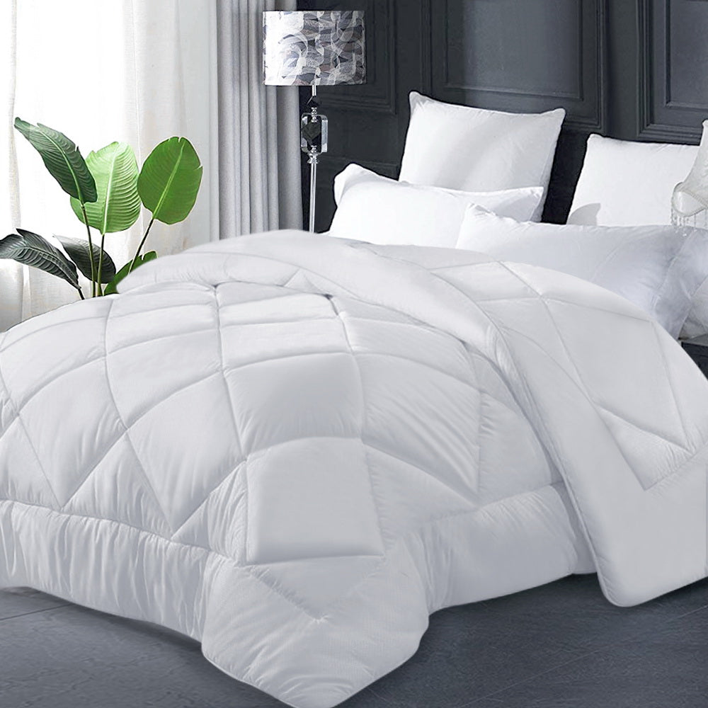 Giselle Bedding 400GSM Microfibre Bamboo Quilt Queen - Image 8