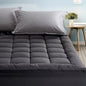 Giselle Bedding Mattress Topper Pillowtop Bamboo Charcoal Single - Image 1