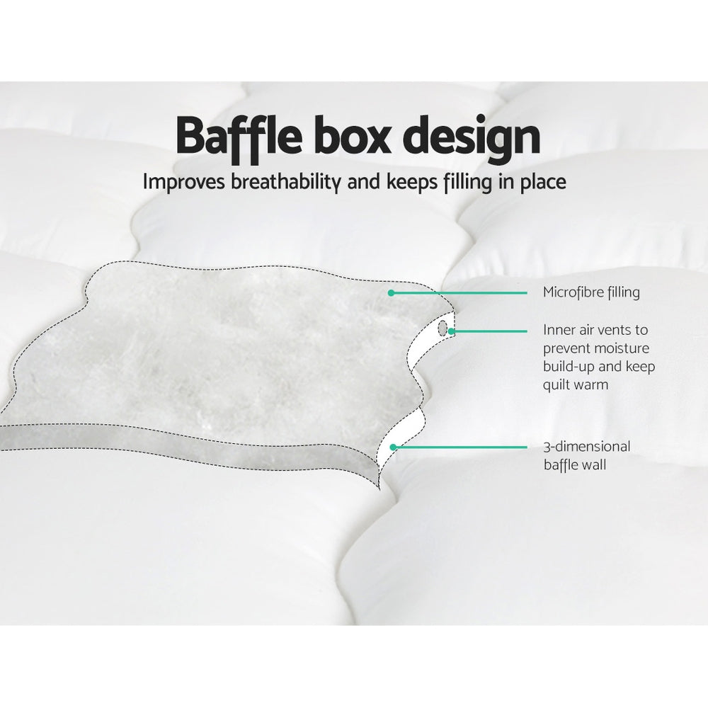Giselle Bedding Mattress Topper Pillowtop - Queen - Image 4