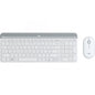 LOGITECH MK470 Slim Wireless Keyboard Mouse Combo Nano Receiver 1 Yr (L) --White