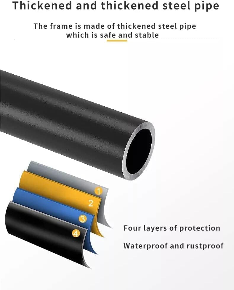 thickened tube used in the construction of shelf