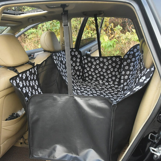 Waterproof Pet Car Seat Cover Hammock Black With Mesh Window - Image 3