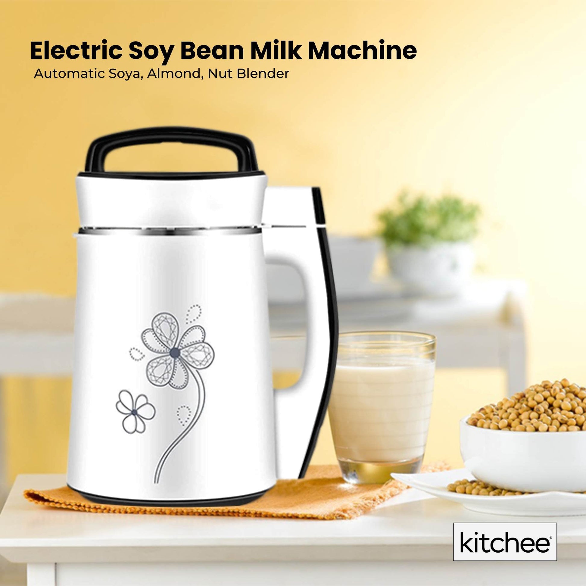 1.2L Electric Soy Bean Milk Maker Machine - Automatic Soya Almond Nut Blender - Oz Online Deals Appliances > Kitchen Applianc