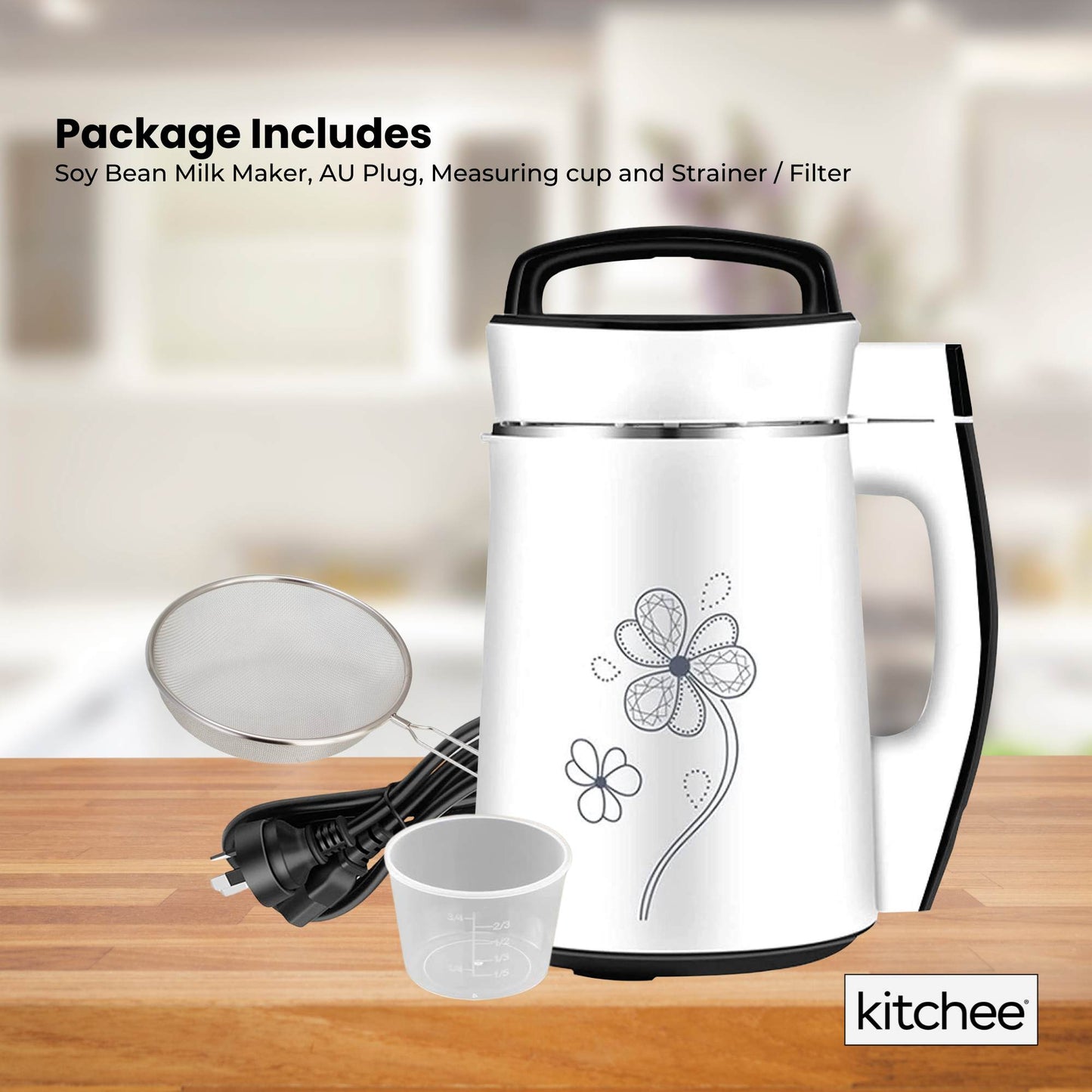 1.2L Electric Soy Bean Milk Maker Machine - Automatic Soya Almond Nut Blender - Oz Online Deals Appliances > Kitchen Applianc