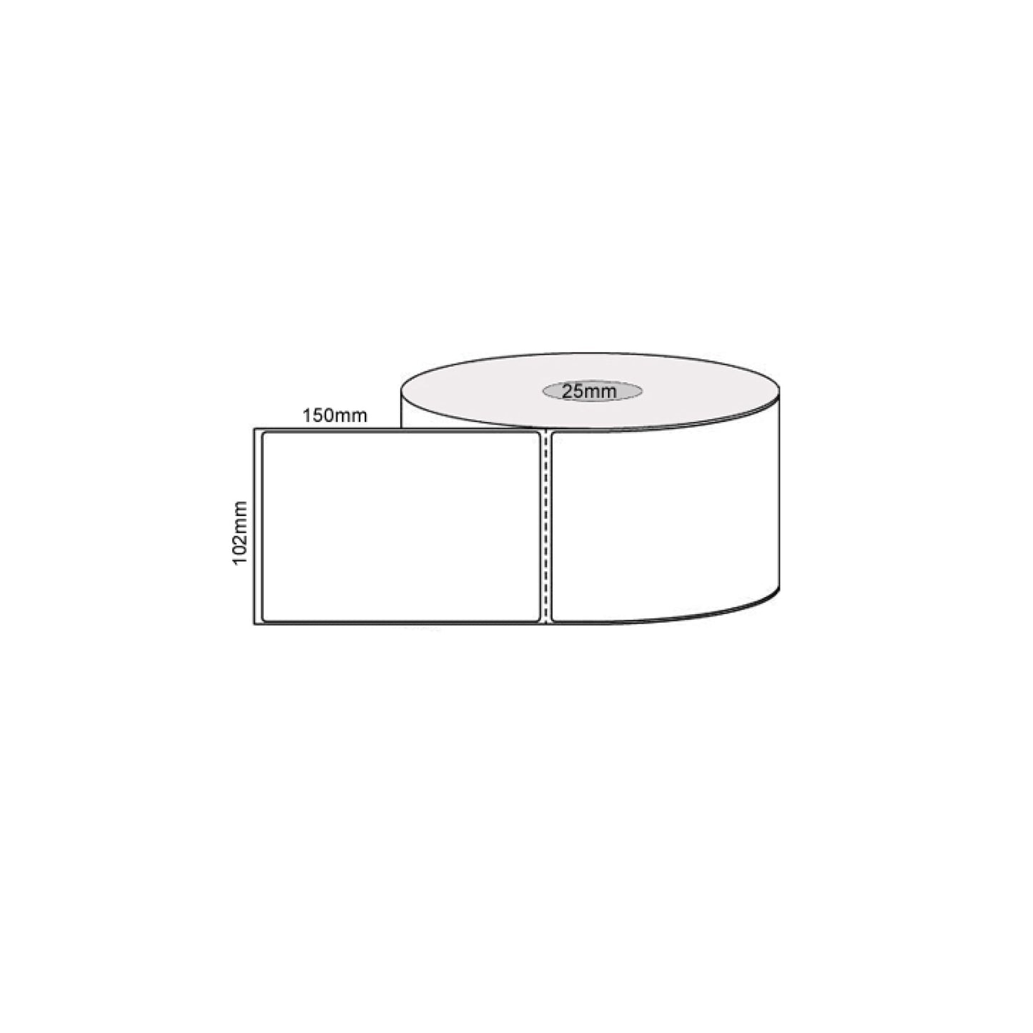 1 Roll x 400 Label Stickers 102x150mm - Direct Thermal White Shipping Labels - Oz Online Deals Home & Garden > Home Office Ac