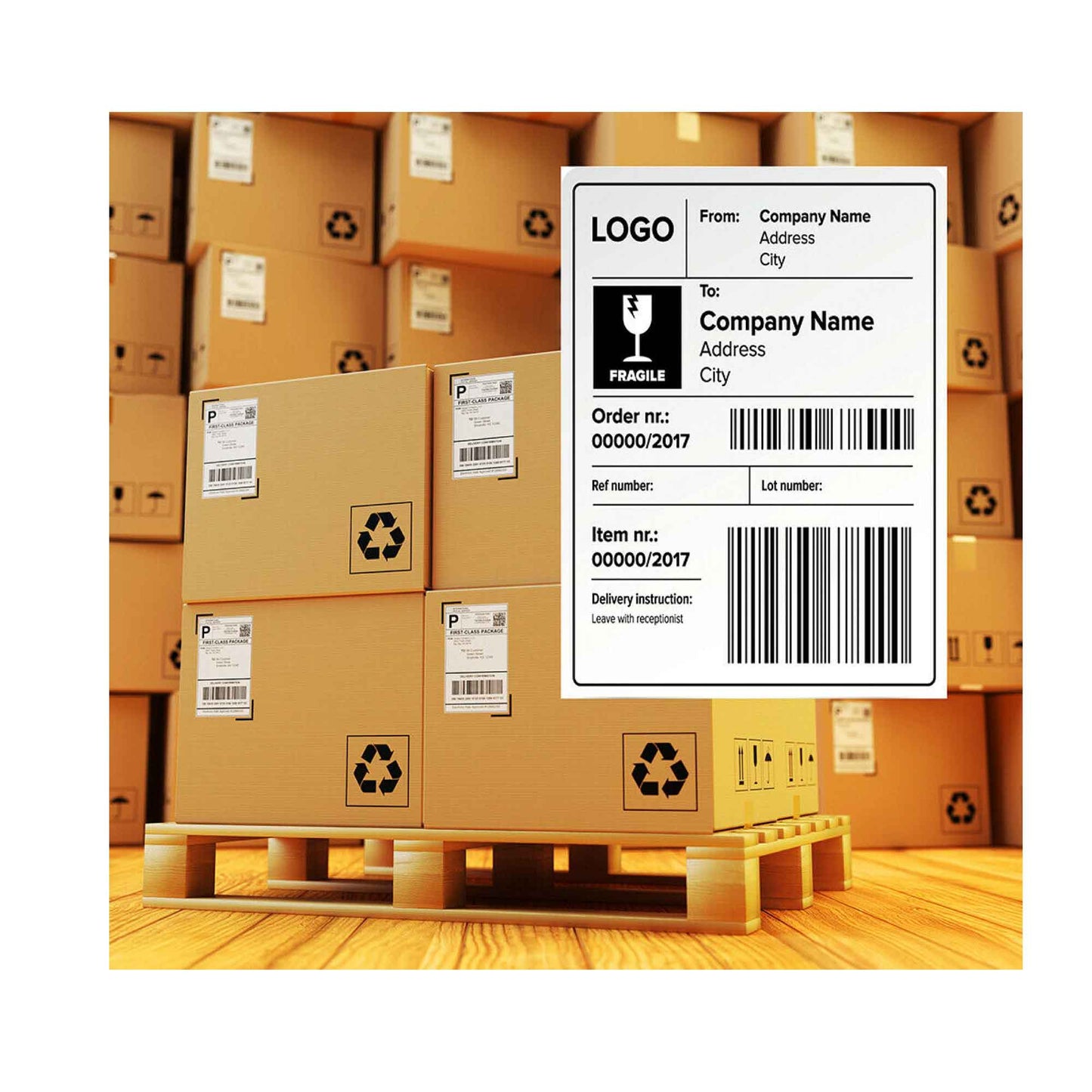 1 Roll x 400 Label Stickers 102x150mm - Direct Thermal White Shipping Labels - Oz Online Deals Home & Garden > Home Office Ac