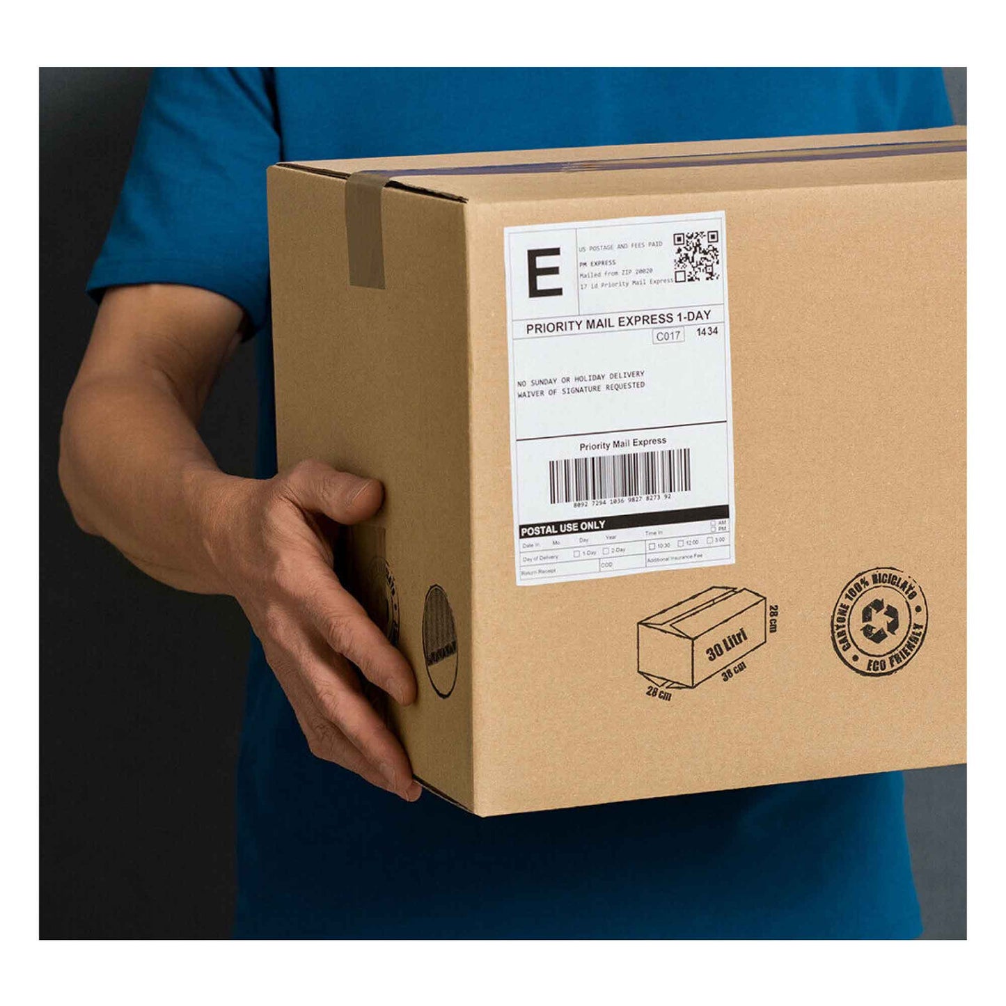 1 Roll x 400 Label Stickers 102x150mm - Direct Thermal White Shipping Labels - Oz Online Deals Home & Garden > Home Office Ac