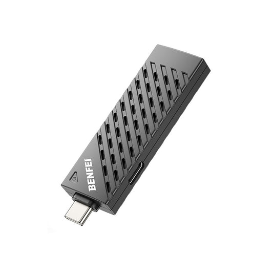Black USB-C adapter with Benfei branding on a white background