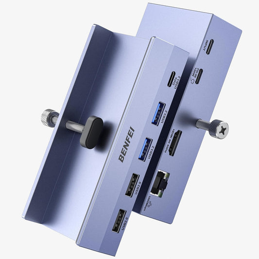 USB hub with multiple ports on a white background