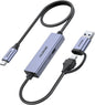 USB adapter with multiple connectors on a white background
