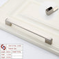 Zinc Kitchen Cabinet Handles Drawer Bar Handle Pull brushed silver color hole to hole size 192mm - Image 1