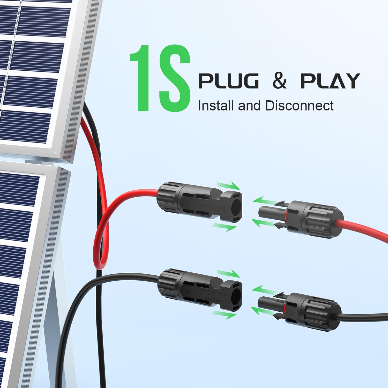 1 Pair Solar Connector Y Branch Parallel Adapter Cable Solar Panel Connectors Wire Plug Solar Panel - Oz Online Deals Auto Ac