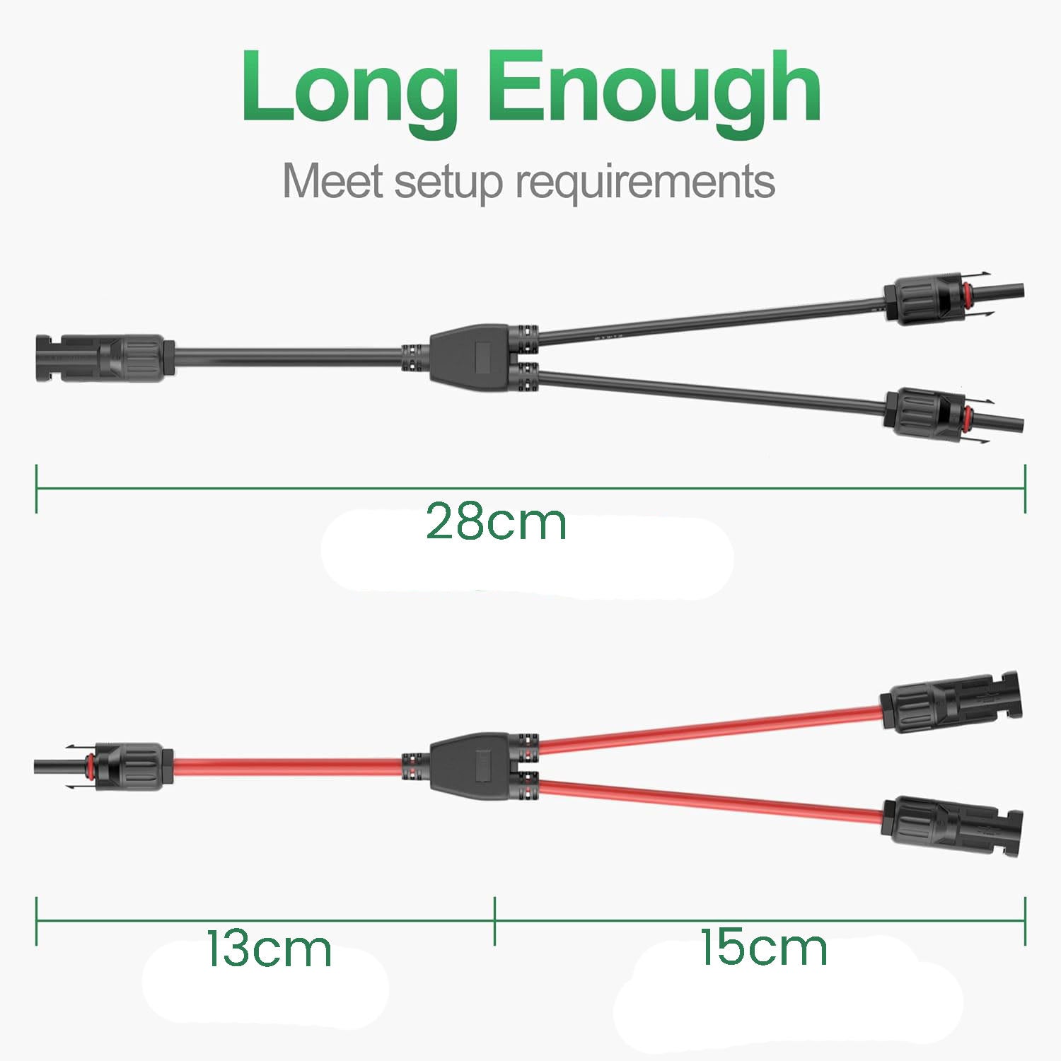 1 Pair Solar Connector Y Branch Parallel Adapter Cable Solar Panel Connectors Wire Plug Solar Panel - Oz Online Deals Auto Ac