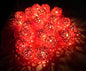 1 Set of Orange 5cm Rattan Cane 50 Ball Battery Powered LONG 5m String Lights Christmas Gift Home Wedding Party Bedroom Decor