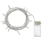 1 Set of 20 LED Plain Warm White Bulb Battery Powered String Lights Christmas Gift Home Wedding Party Bedroom Decoration Tabl