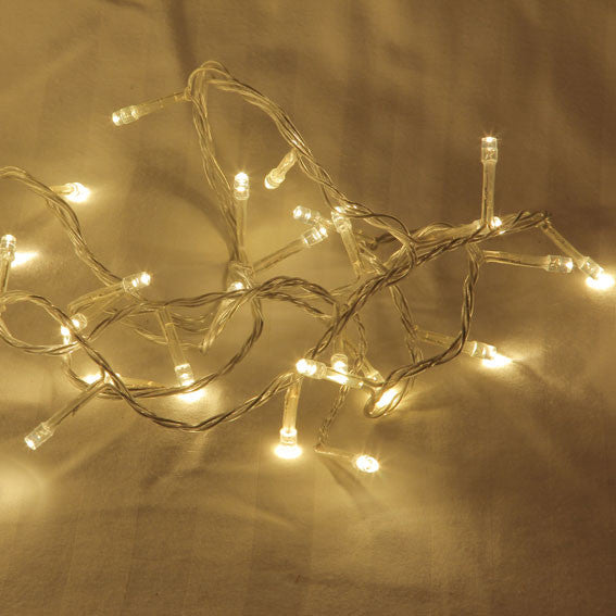 1 Set of 20 LED Plain Warm White Bulb Battery Powered String Lights Christmas Gift Home Wedding Party Bedroom Decoration Tabl