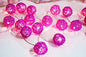 1 Set of Pink 5cm Rattan Cane 50 Ball Battery Powered LONG 5m String Lights Christmas Gift Home Wedding Party Bedroom Decorat