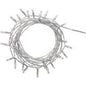 1 Set of 20 LED Plain Artic White Bulb Battery Powered String Lights Christmas Gift Home Wedding Party Bedroom Decoration Tab