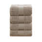 Linenland 4 Piece Cotton Bath Towels Set - Sandstone