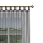 1 Piece Organza Tab Top Curtain 110 x 213 cm Black - Oz Online Deals Home & Garden > Curtains > Curtains & Drapes (Image 1)