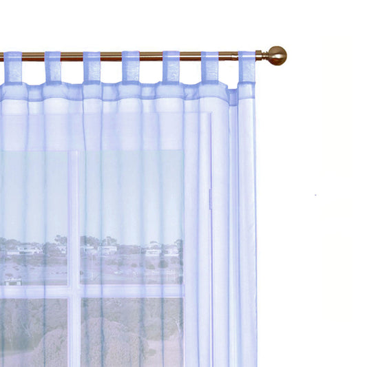 1 Piece Organza Tab Top Curtain 110 x 213 cm Blue - Oz Online Deals Home & Garden > Curtains > Curtains & Drapes (Image 1)