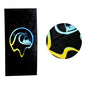 Flow-riding Black Cotton Beach Towel