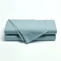 Bianca Heston Cotton Percale Sheet Set Steel Blue Double - Image 1