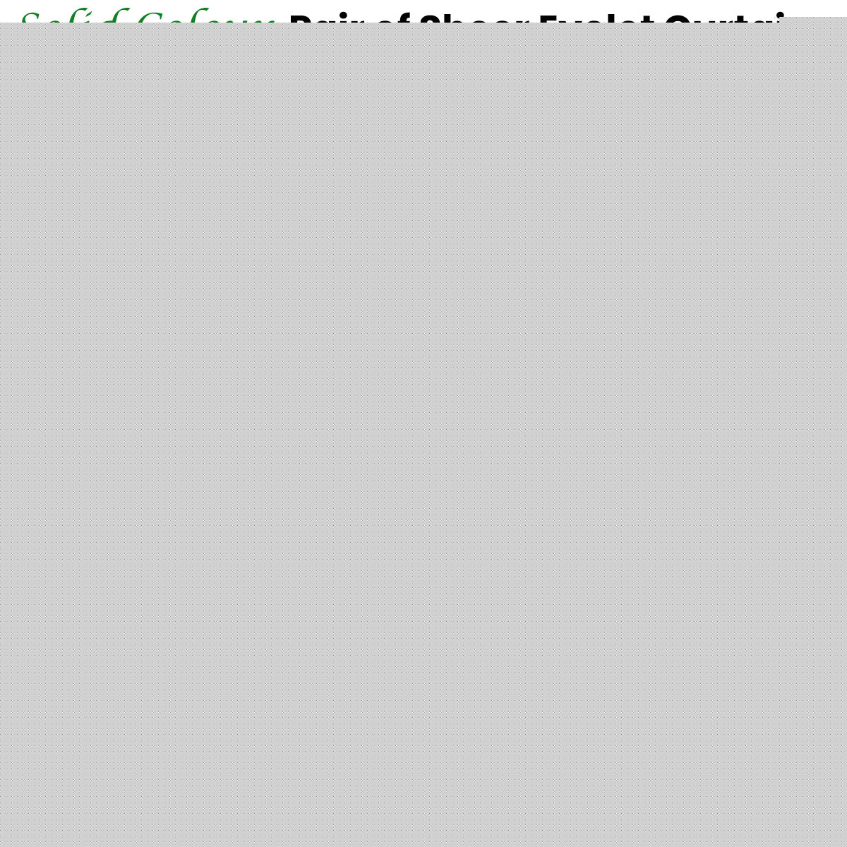 Pair of Solid Colour Sheer Eyelet Curtains 137 x 213 cm White