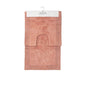 J.Elliot Home Home 2000GSM 2 Pce Dawson 100% Cotton Bath Mat Set Clay Pink