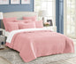 7 piece vintage stone wash comforter set king nude pink