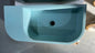 New Concrete Cement Wash Basin Counter Top Matte Teal Wall Hung Basin