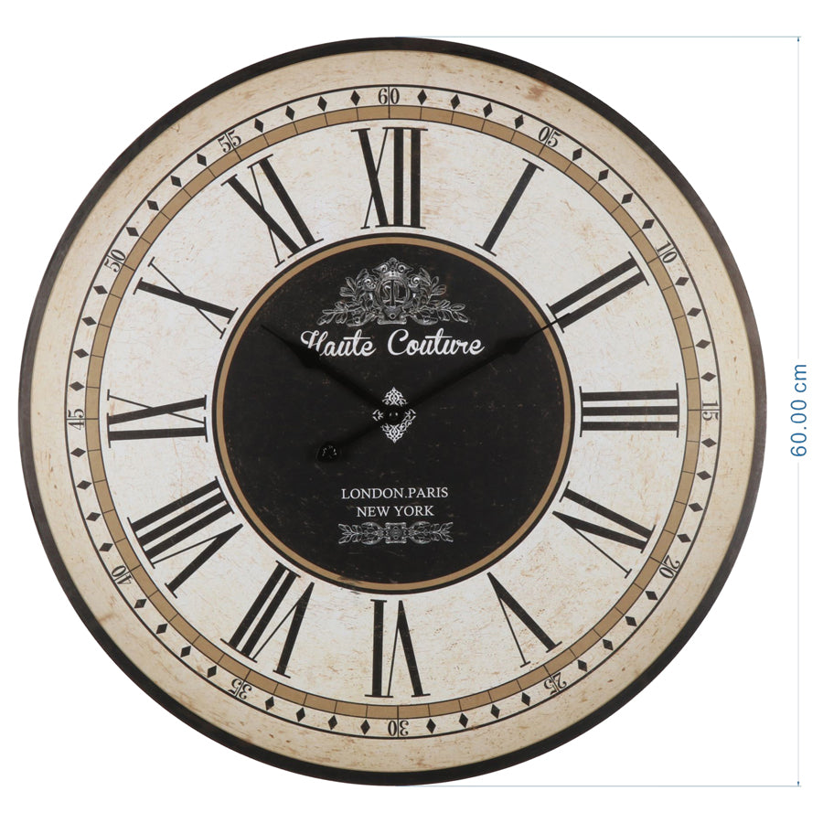 Haute Couture Wall Clock 60cm