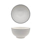 bulk 24 Sorrento Porcelain Embossed Bowl w Black Rim 6.5'' 16cm